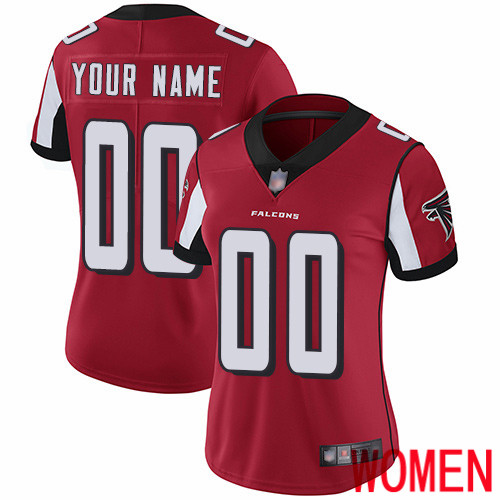 Limited Red Women Home Jersey NFL Customized Football Atlanta Falcons Vapor Untouchable